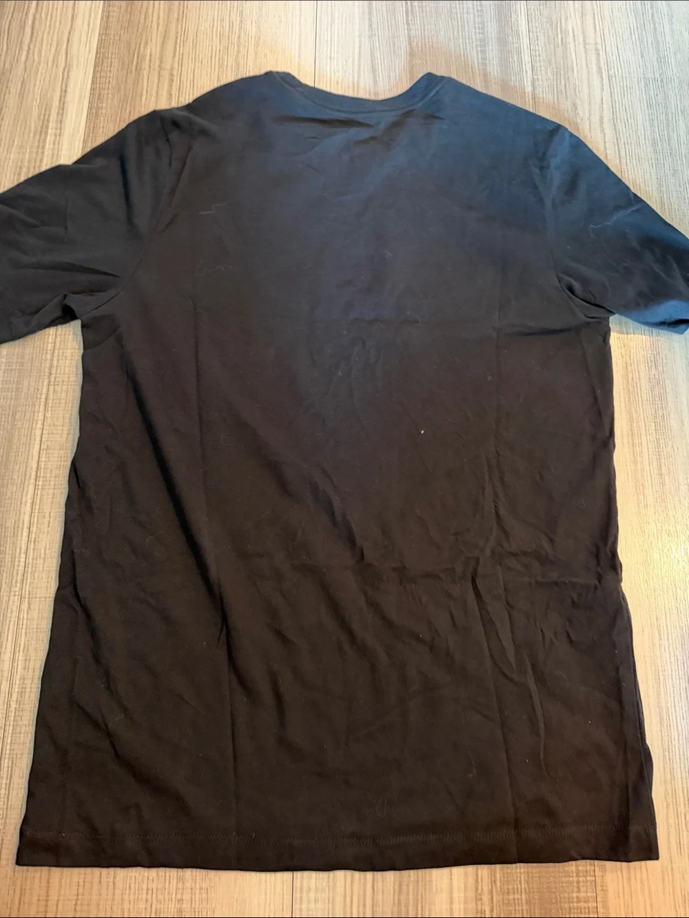 Nike Black Short Sleeve Tee with Floral Logo